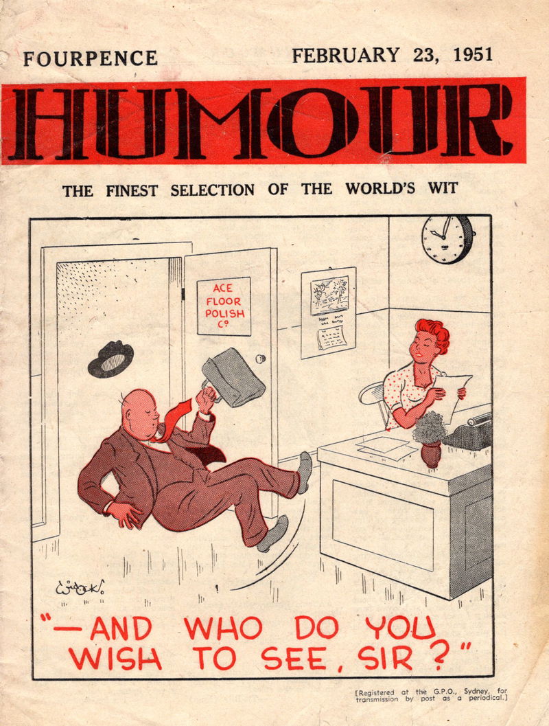 Humour (New Century, 1922 series) v31#8 (23 February 1951)