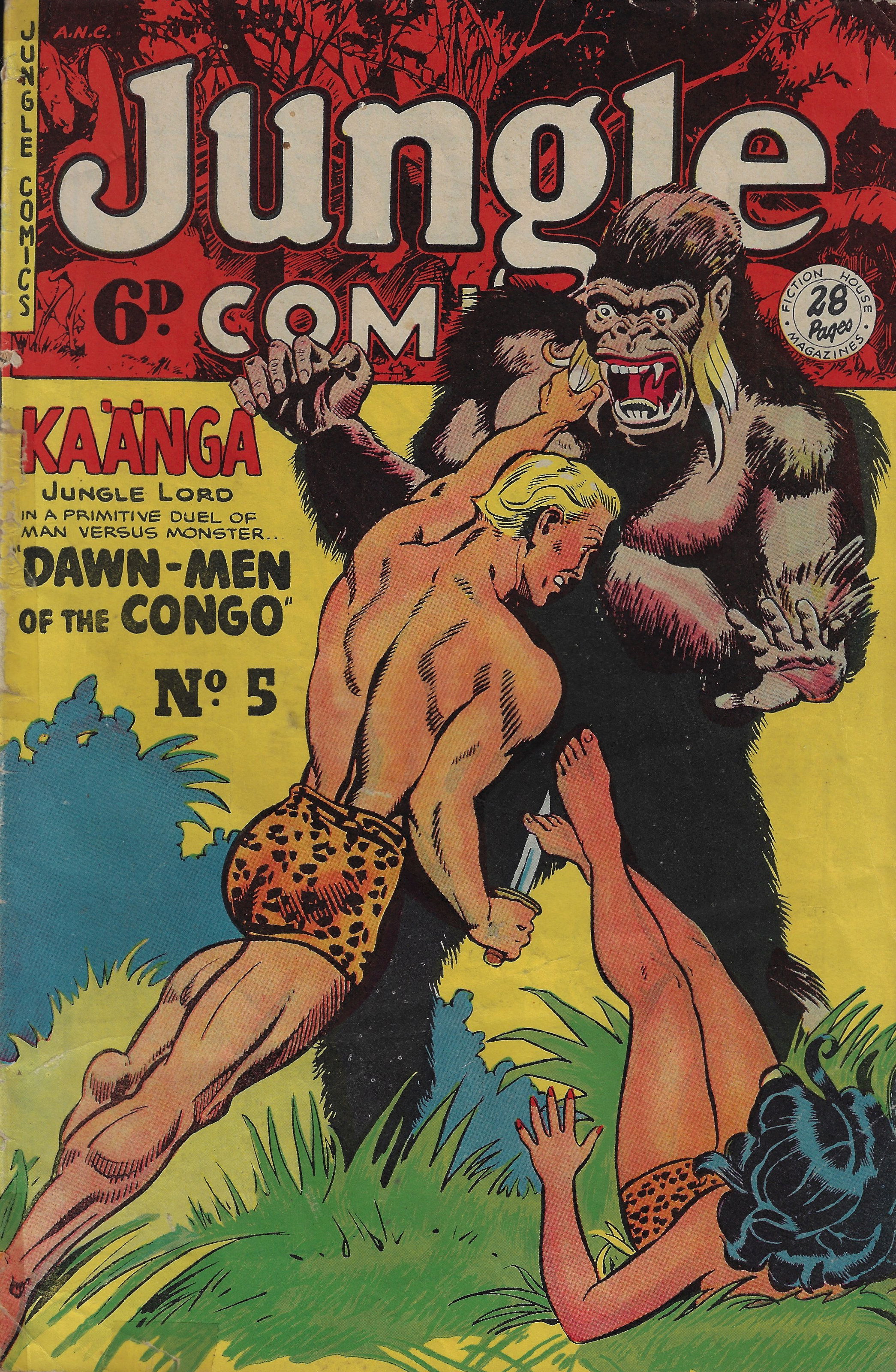 Jungle Comics (HJ Edwards, 1950? series) #5 ([February 1951?])