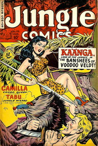 Jungle Comics (Fiction House, 1940 series)  #116 (August 1949) — The Banshees of Voodoo Veldt!