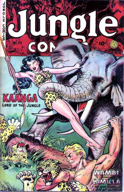 Jungle Comics (Fiction House, 1940 series) #151 July 1952