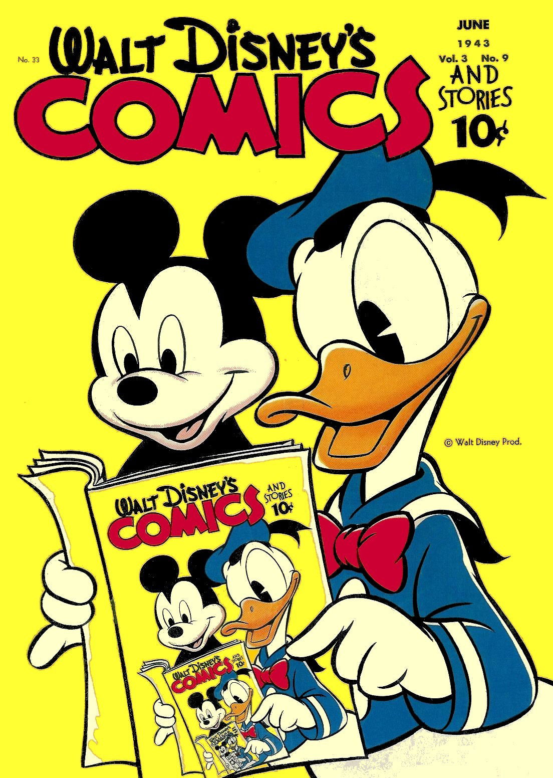 Walt Disney's Comics and Stories (Dell, 1940 series) v3#9 (33) (June 1943)