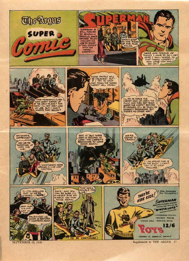 The Argus Super Comic (Unknown, 1947? series)  (10 September 1949)