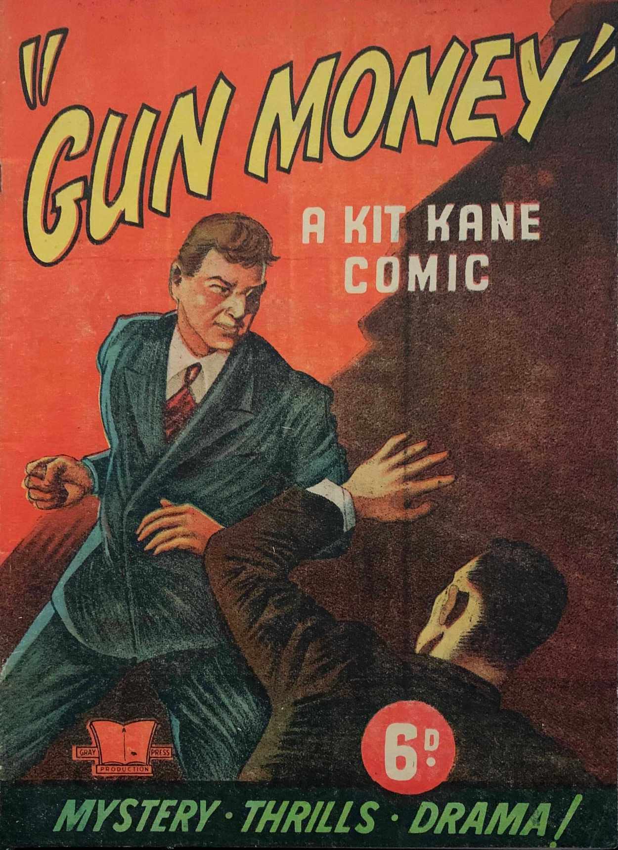 Gun Money: a Kit Kane Comic (NSW Bookstall, 1946?)  ([1946?])
