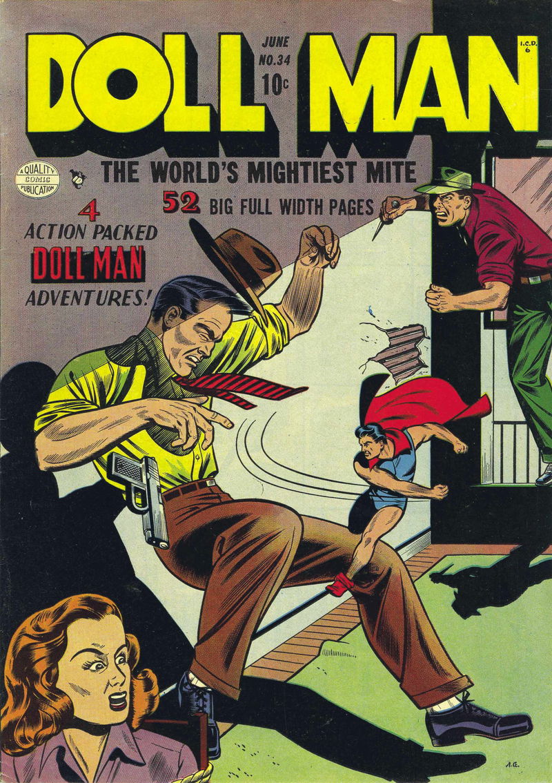 Doll Man (Quality, 1941 series) #34 (June 1951)