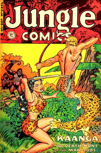 Jungle Comics (Fiction House, 1940 series)  #141 (September 1951) — The Death-Hunt of the Man-Cubs