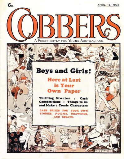 Cobbers a Fortnightly for Young Australians (Triad, 1926 series) v1#1 (16 April 1926)