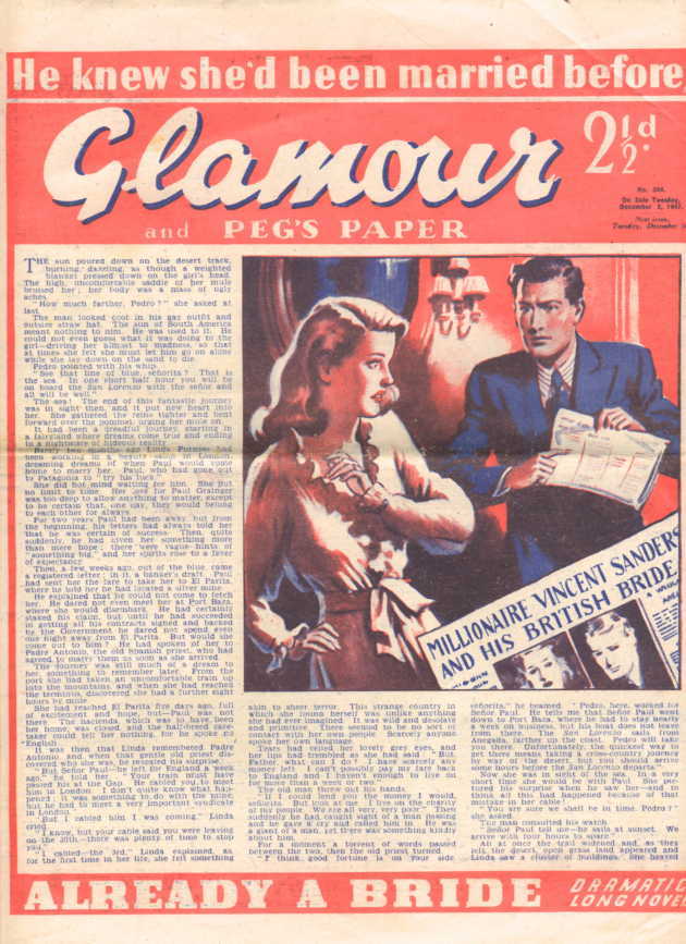 Glamour (Pearson, 1938 series) #206? — Glamour and Peg's Paper (2 December 1947)