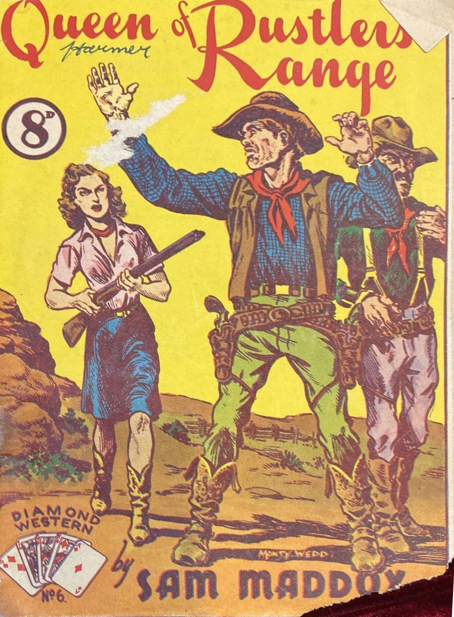 Diamond Western (Malian, 1952? series) #6 — Queen of Rustlers Range ([March 1952?])