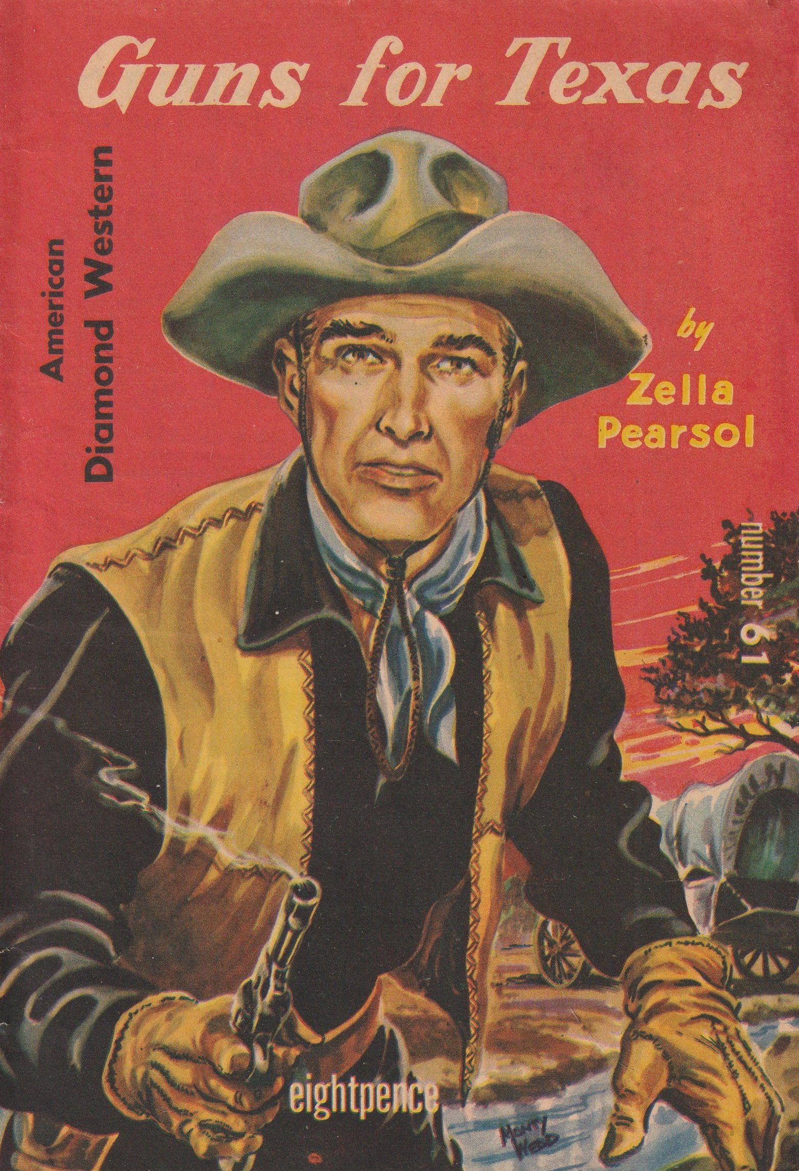 American Diamond Western (Malian, 1952? series) #61 — Guns for Texas ([1953?])