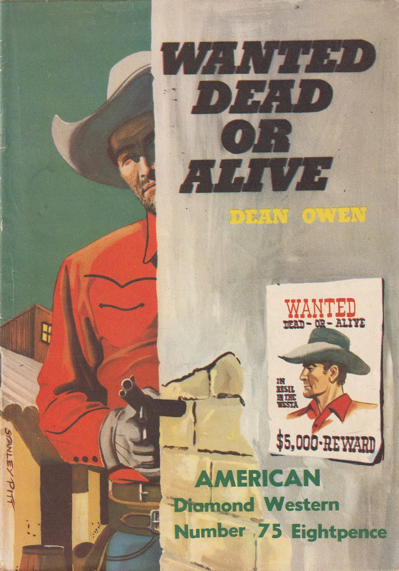 American Diamond Western (Malian, 1952? series) #75 — Wanted Dead or Alive ([1953?])