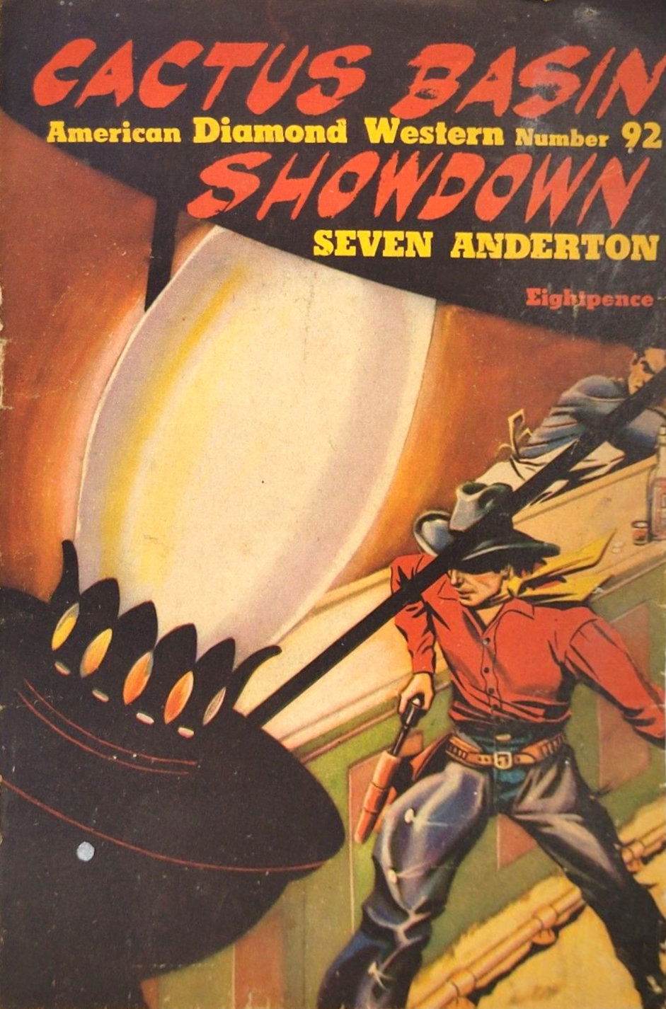 American Diamond Western (Malian, 1952? series) #92 — Cactus Basin Showdown ([1954?])