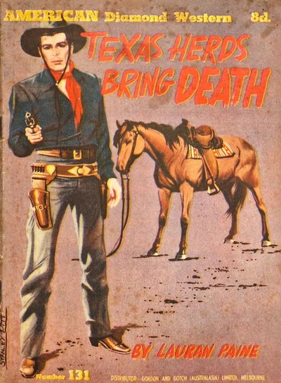 American Diamond Western (Malian, 1952? series) #131 — Texas Herds Bring Death ([1954?])