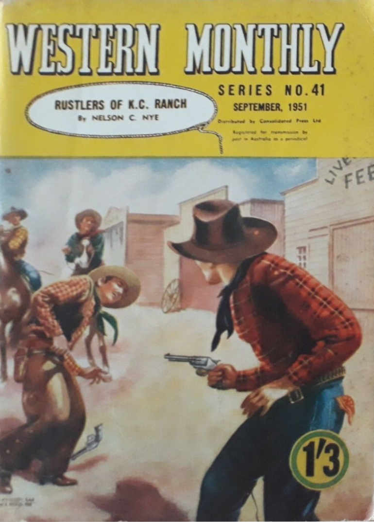 Western Monthly Series (Shakespeare Head, 1948 series) #41 — Rustlers of K.C. Ranch (September 1951)