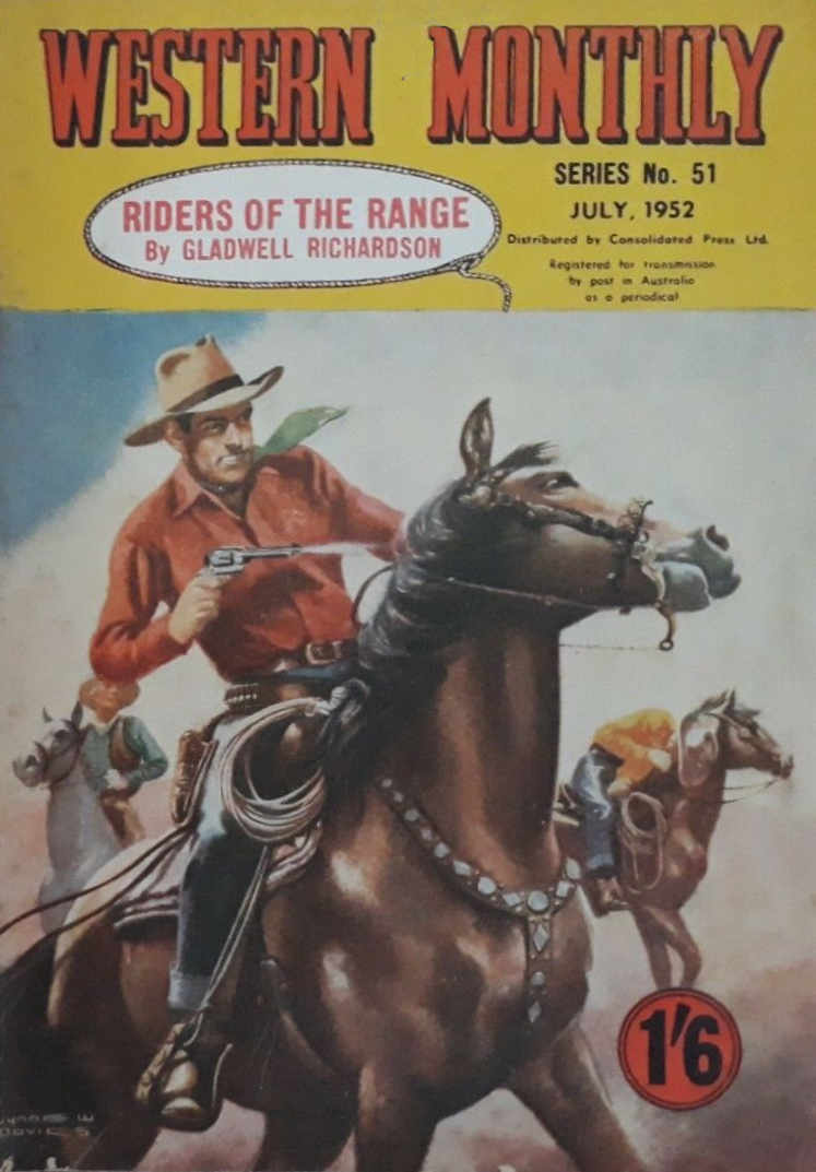Western Monthly Series (Shakespeare Head, 1948 series) #51 — Riders of the Range (July 1952)