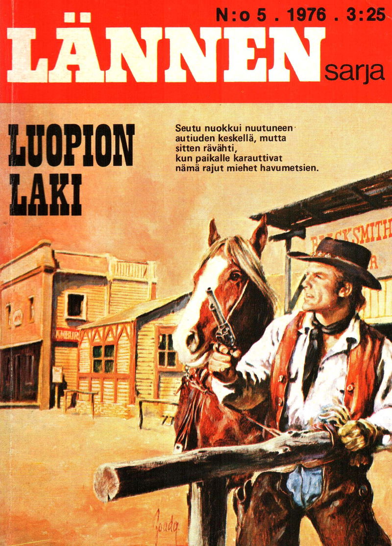 Lännen sarja (Semic, 1954 series) May 1976 — Luopion laki (May 1976)
