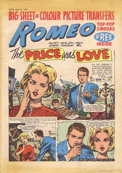 Romeo  #157 (27 August 1960)