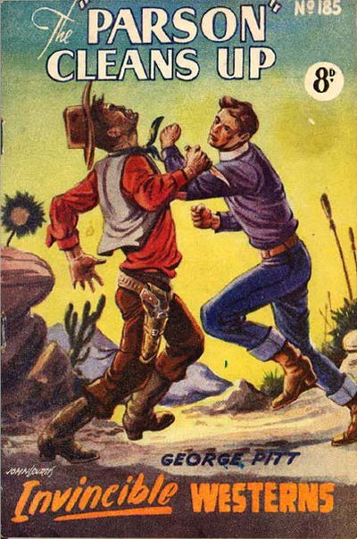 Invincible Westerns (Invincible, 1948 series) #185 — The "Parson" Cleans Up [February 1953?]