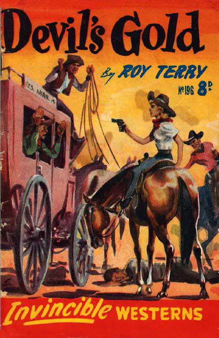 Invincible Westerns (Invincible, 1948 series) #196 — Devil's Gold ([April 1953?])