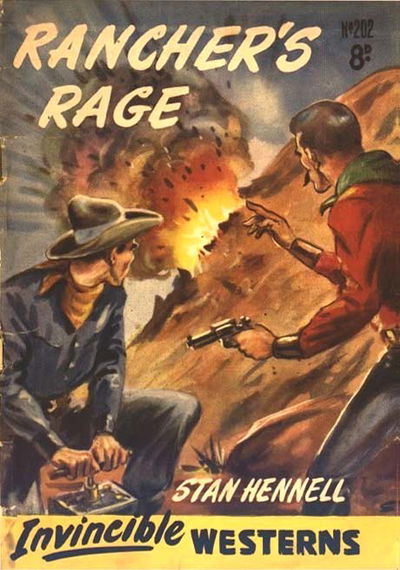 Invincible Westerns (Invincible, 1948 series) #202 — Rancher's Rage ([June 1953?])