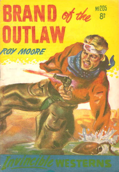 Invincible Westerns (Invincible, 1948 series) #205 — Brand of the Law ([July 1953?])
