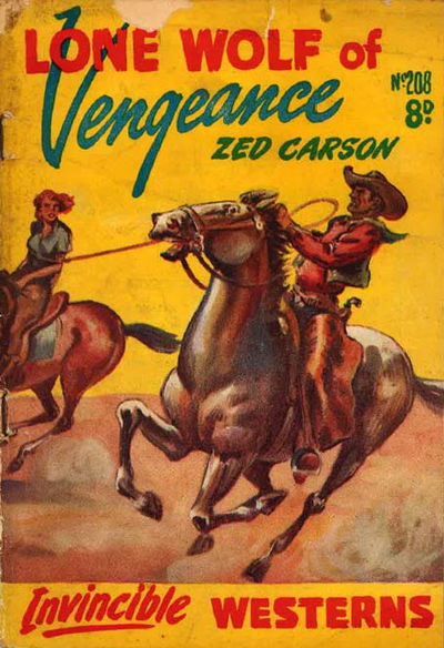 Invincible Westerns (Invincible, 1948 series) #208 — Lone Wolf of Vengeance ([July 1953?])