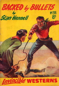 Invincible Westerns (Invincible, 1948 series) #209 — Backed by Bullets [August 1953?]