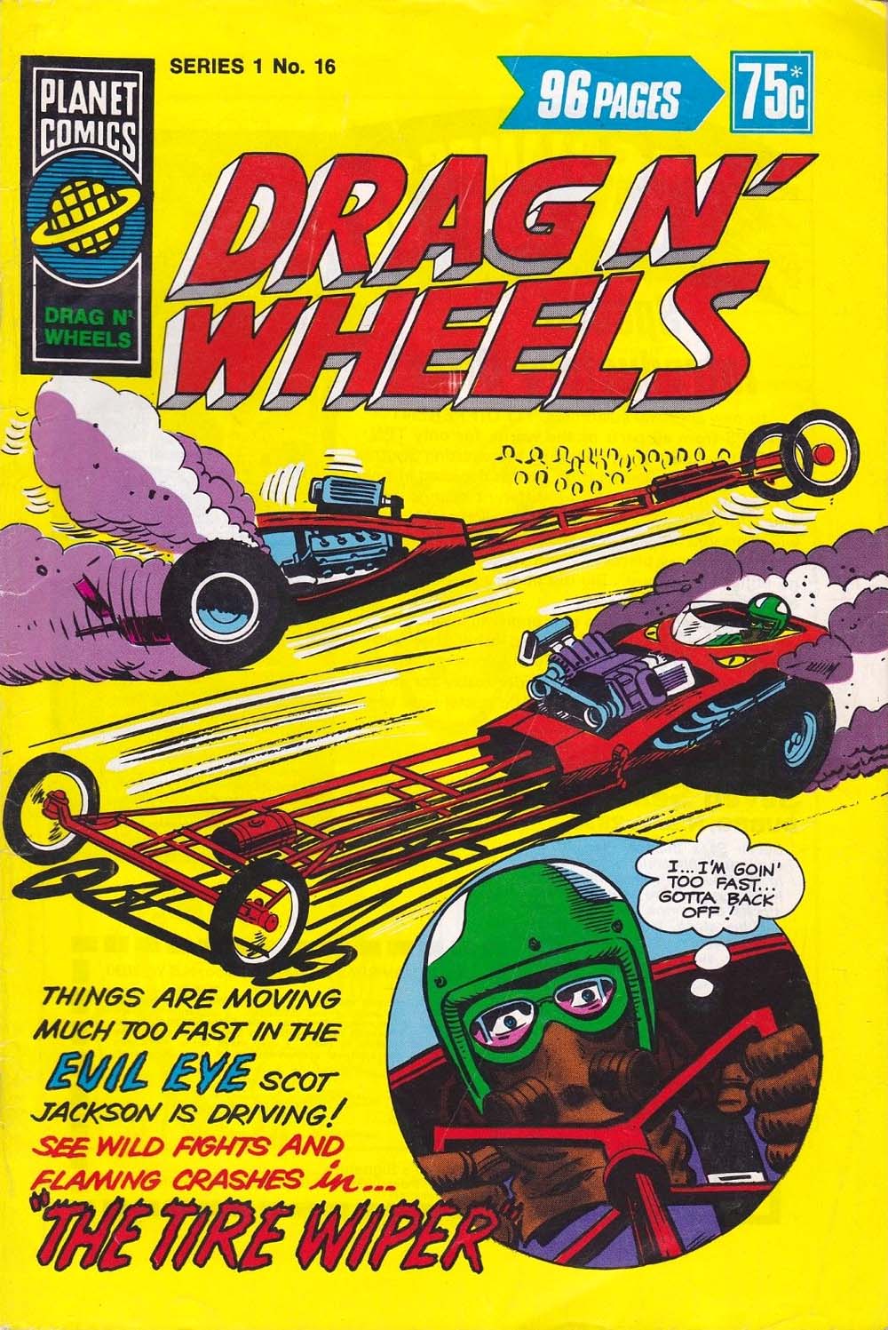 Planet Series 1 (Murray, 1977 series) #16 — Drag n' Wheels ([January 1979])