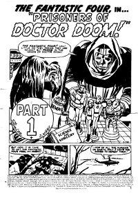 The Fantastic Four (Newton, 1975 series) #4 — Prisoners of Doctor Doom! Part 1 (page 1)