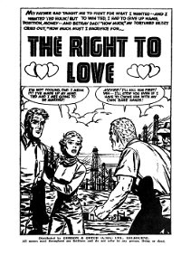 True Secrets Diary (Regal, 1959? series) #136 — The Right to Love (page 1)