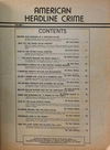 American Headline Crime (Gredown, 1980?)  — Contents (page 1)