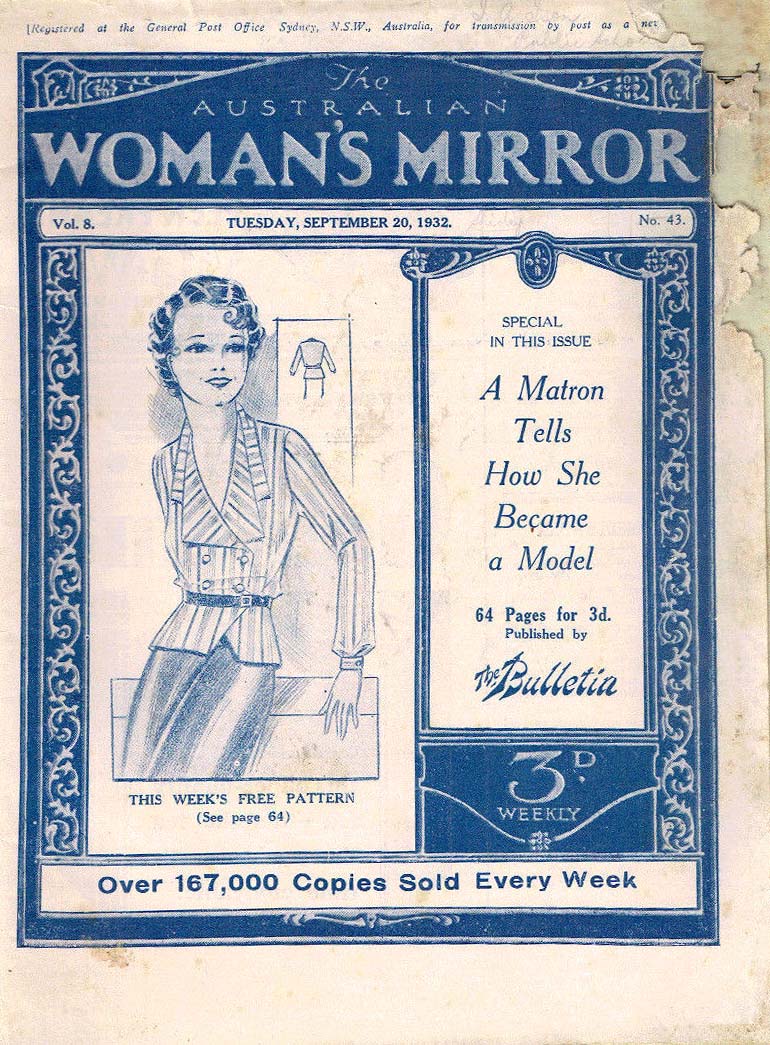 The Australian Woman's Mirror (Bulletin, 1924 series) v8#43 (20 September 1932)