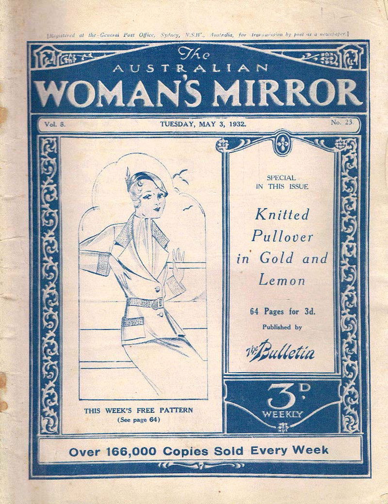 The Australian Woman's Mirror (Bulletin, 1924 series) v8#23 (3 May 1932)