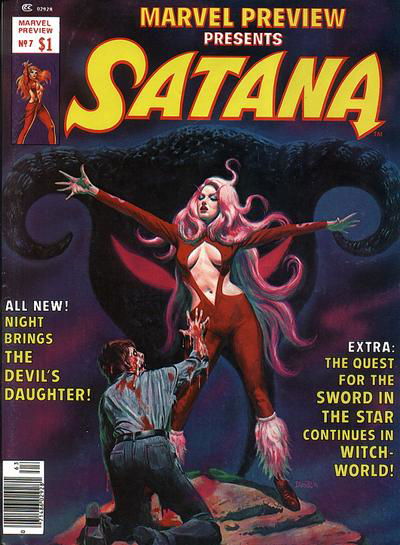 Marvel Preview (Marvel, 1975 series) #7 — Marvel Preview Presents Satana Summer 1976