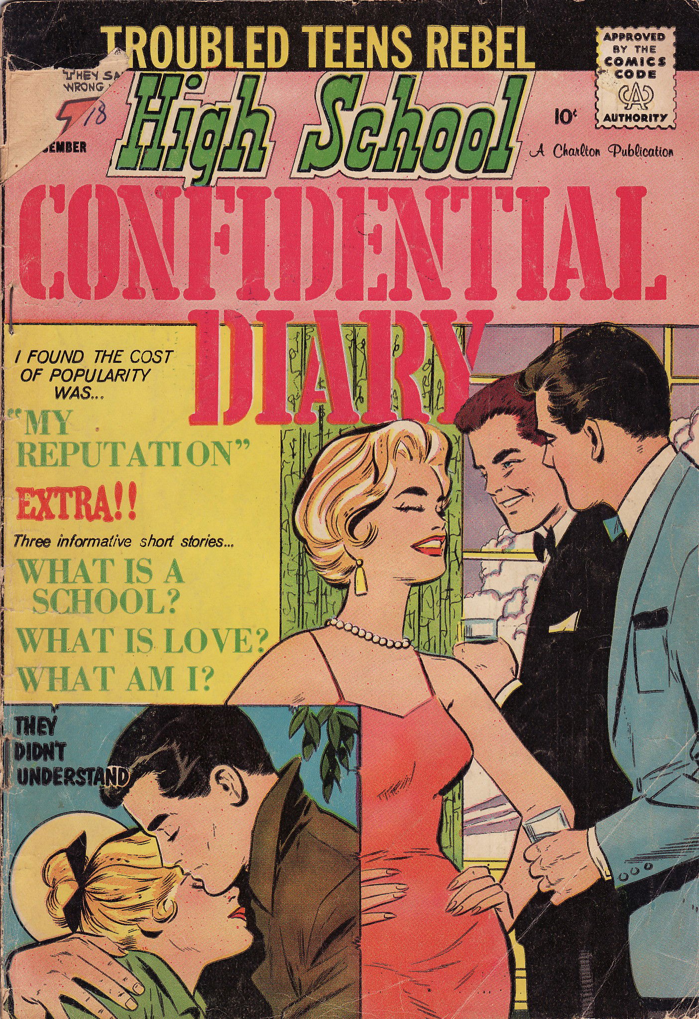 High School Confidential Diary (Charlton, 1960? series) #4 (December 1960)