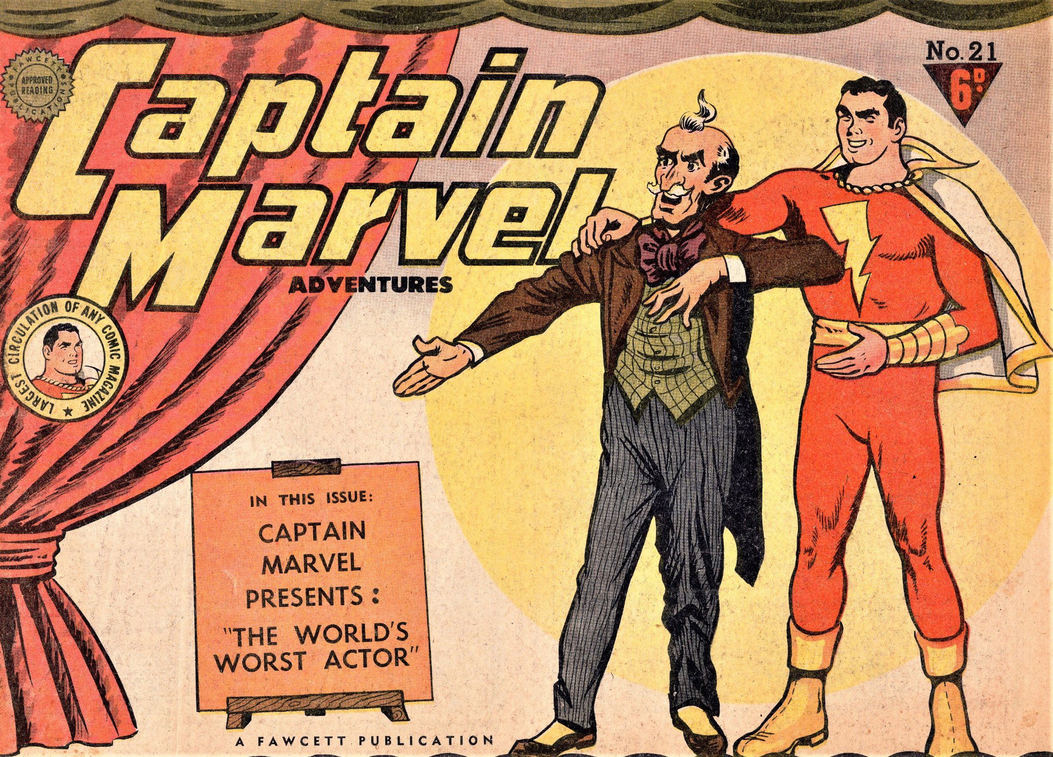 Captain Marvel Adventures (Cleland, 1949 series) #21 ([April 1948?])