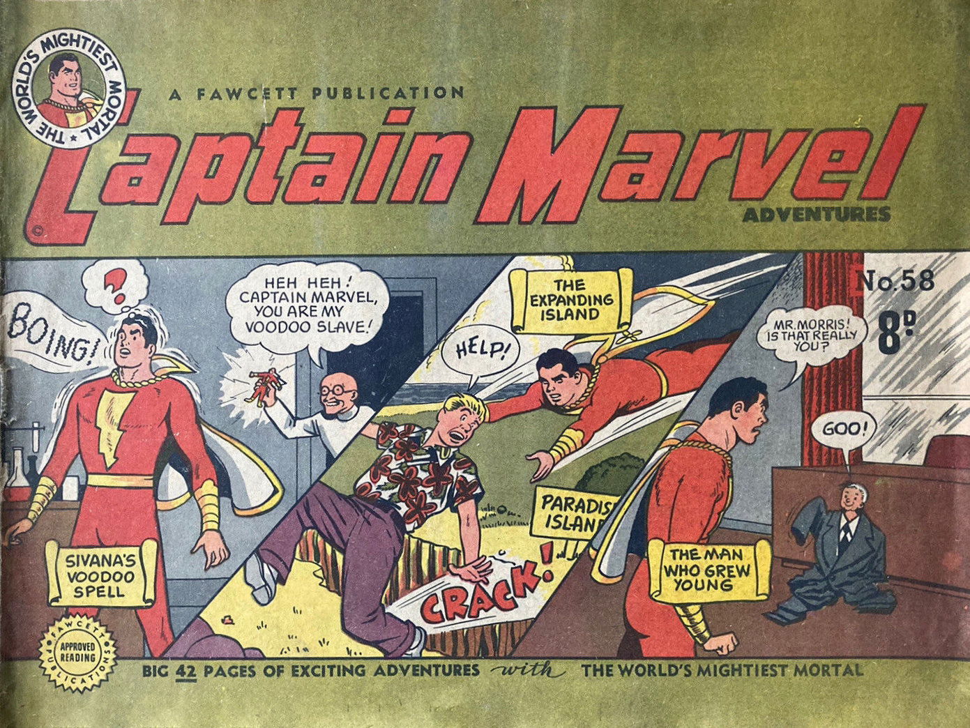 Captain Marvel Adventures (Cleland, 1949 series) #58 ([May 1951?])