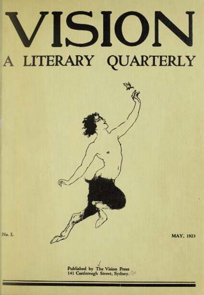 Vision: A Literary Quarterly (Frank Johnson, 1923 series) #1 (May 1923)