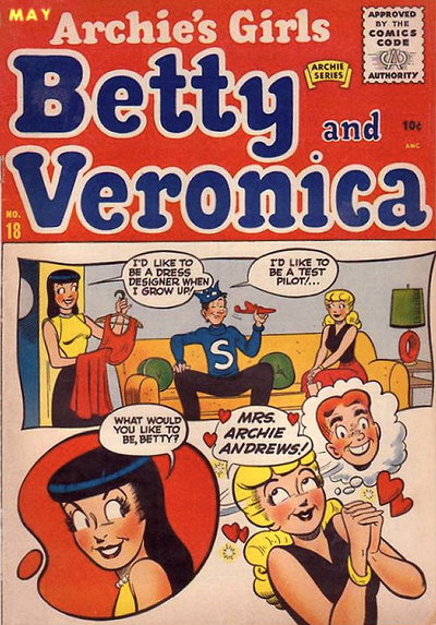 Archie's Girls Betty and Veronica  #57 (May 1955)