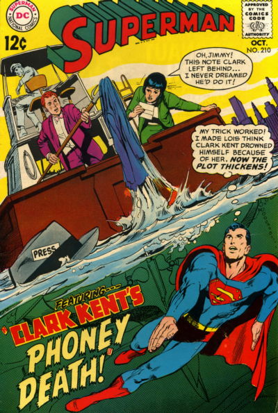 Superman (DC, 1939 series) #210 (October 1968)