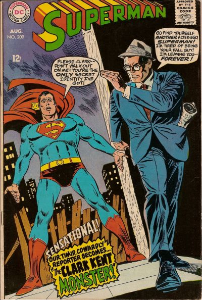 Superman (DC, 1939 series) #209 (August 1968)