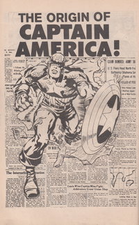 Origins of Great Marvel Comics Heroes (Newton, 1975 series) [nn] ([1975]) — The Origin of Captain America