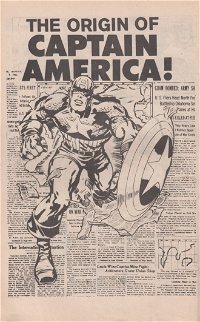 Origins of Great Marvel Comics Heroes (Newton, 1975?)  — The Origin of Captain America (page 1)
