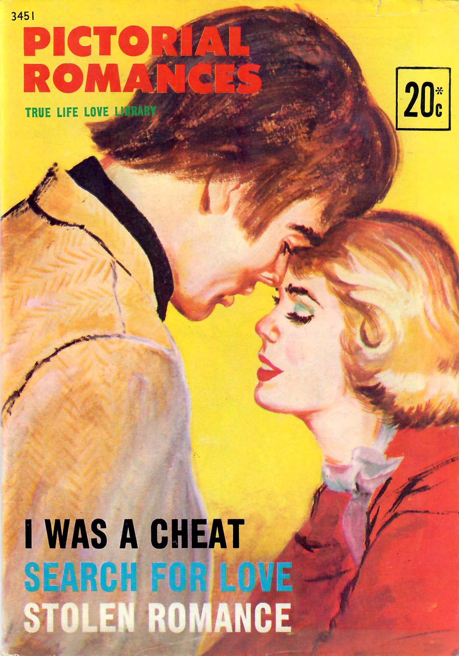 True Life Love Library (Jubilee/South Pacific, 1974) #3451 — Pictorial Romances ([1974])