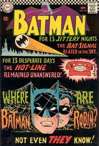 Batman (DC, 1940 series) #184 — Where Are Batman [and] Robin?