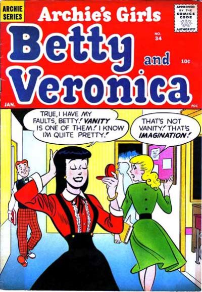 Archie's Girls Betty and Veronica  #34 (January 1958)