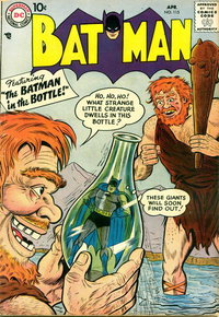 Batman (DC, 1940 series)  #115 (April 1958) — The Batman in the Bottle