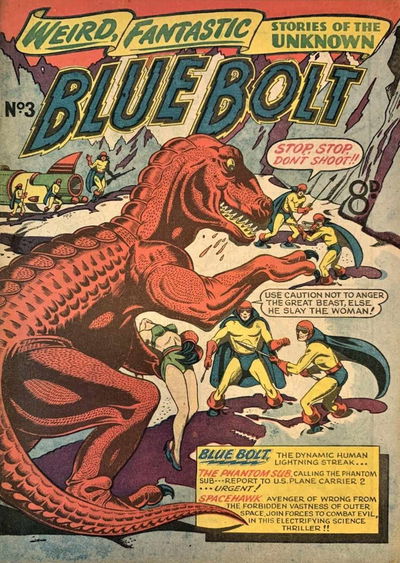 Blue Bolt (Jubilee, 1952? series) #3 August 1952