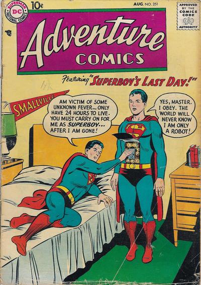 Adventure Comics  #251 (August 1958)