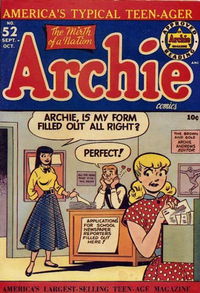 Archie Comics (Archie, 1942 series) #52 September-October 1951