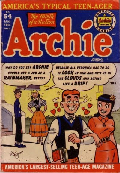 Archie Comics (Archie, 1942 series) #54 (January-February 1952)